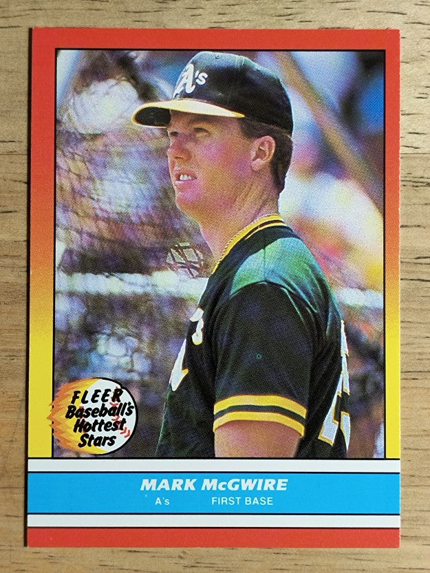 1988 Fleer Hottest Stars #26 Mark McGwire