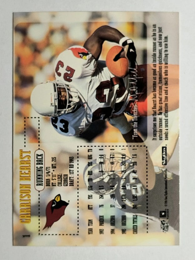 1996 SkyBox Impact #1 Garrison Hearst