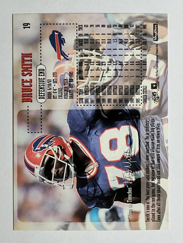 1996 SkyBox Impact #19 Bruce Smith