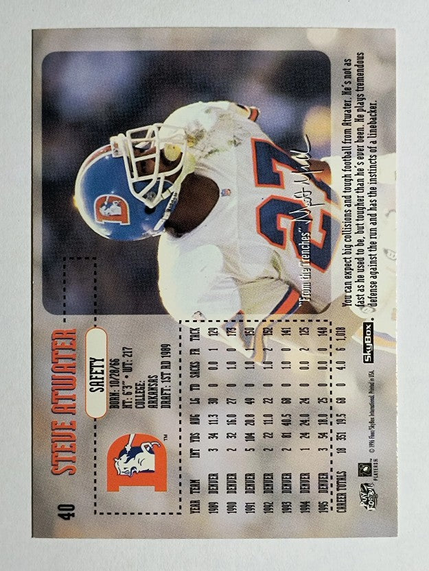 1996 SkyBox Impact #40 Steve Atwater