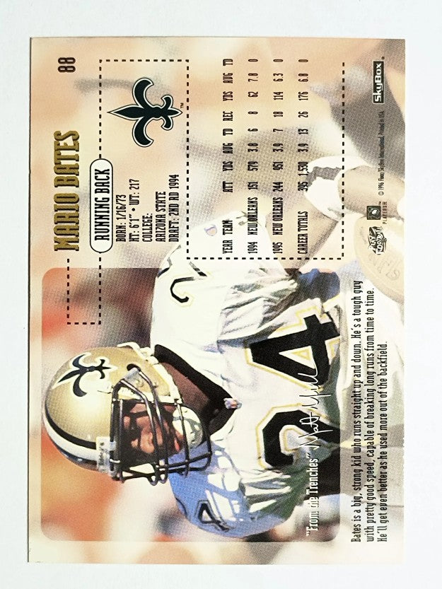 1996 SkyBox Impact #88 Mario Bates
