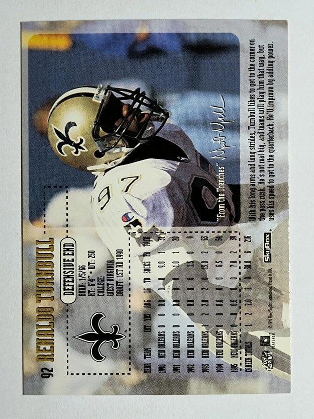 1996 SkyBox Impact #92 Renaldo Turnbull