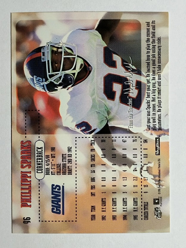 1996 SkyBox Impact #96 Phillippi Sparks