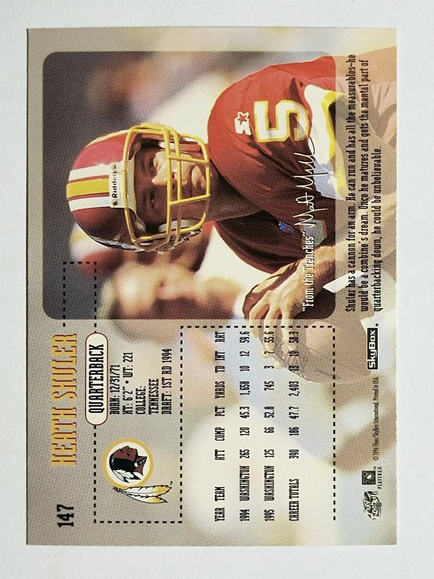 1996 SkyBox Impact #147 Heath Shuler