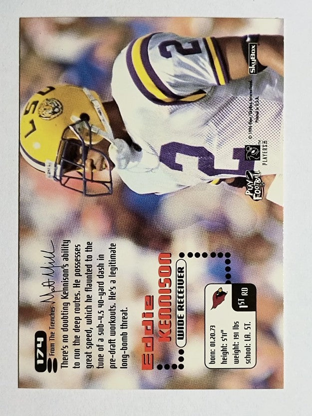 1996 SkyBox Impact #174 Eddie Kennison RC
