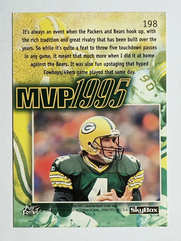 1996 SkyBox Impact #198 Brett Favre Highlights