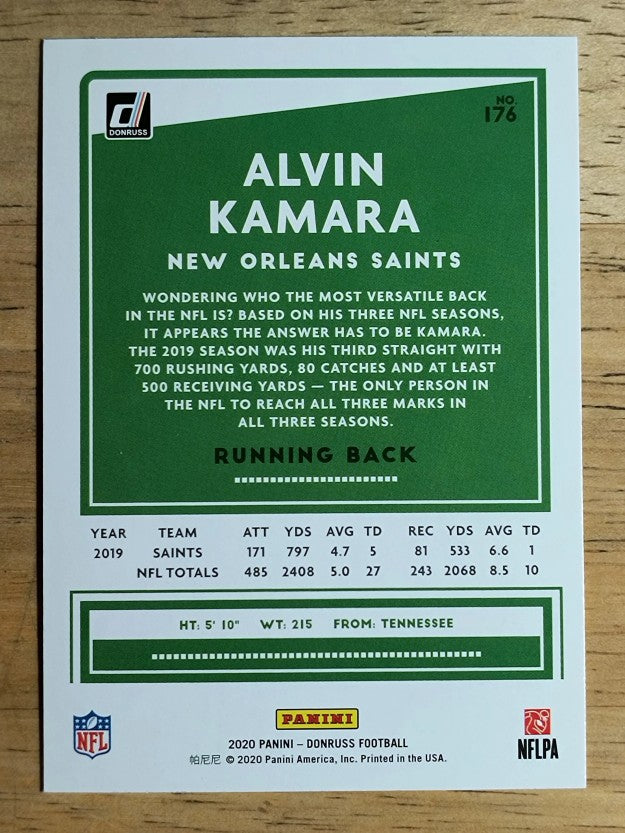 2020 Donruss #176 Alvin Kamara