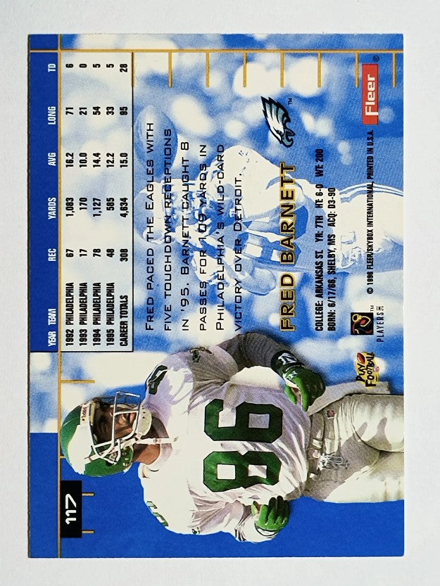 1996 Ultra #117 Fred Barnett