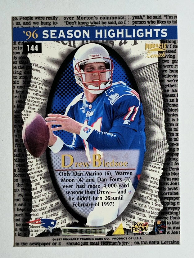 1997 Zenith #144 Drew Bledsoe SH