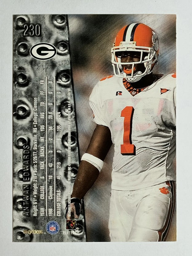 1999 Metal Universe #230 Antuan Edwards RC