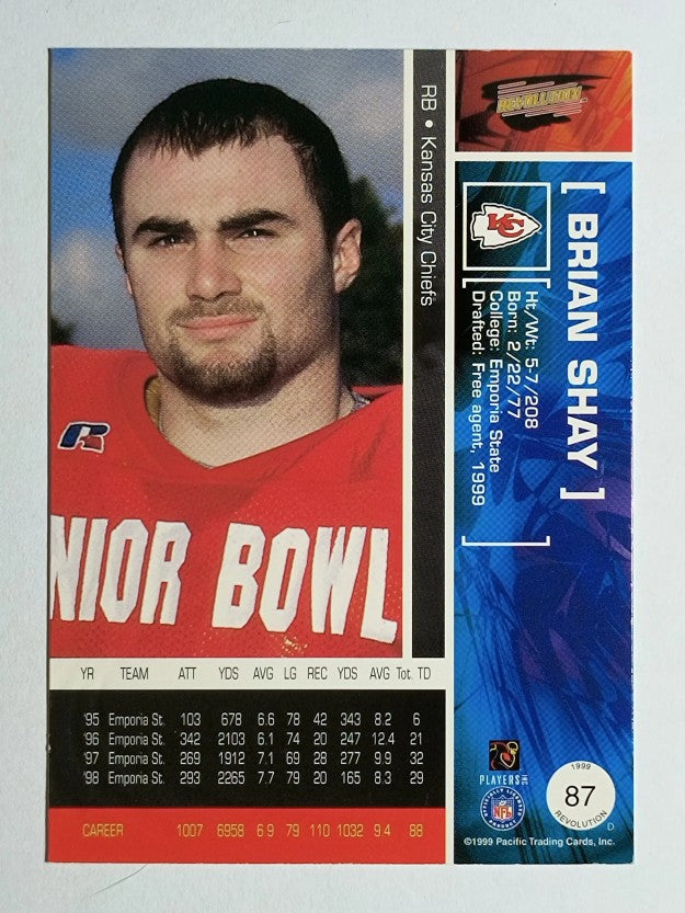 1999 Revolution #87 Brian Shay SP RC