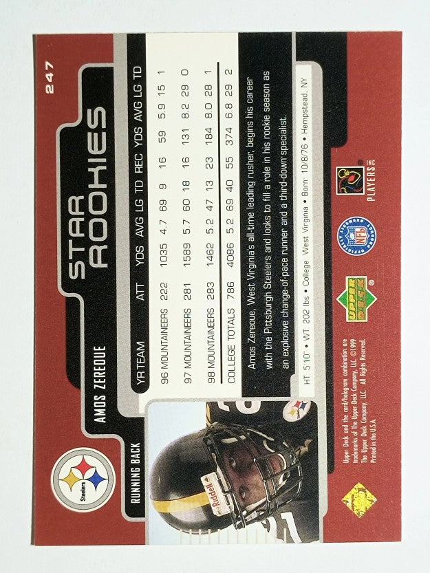 1999 Upper Deck #247 Amos Zereoue RC