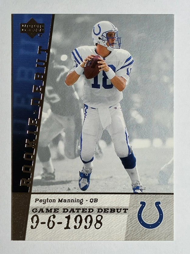 2006 Upper Deck Rookie Debut Game Dated #GDDPM Peyton Manning