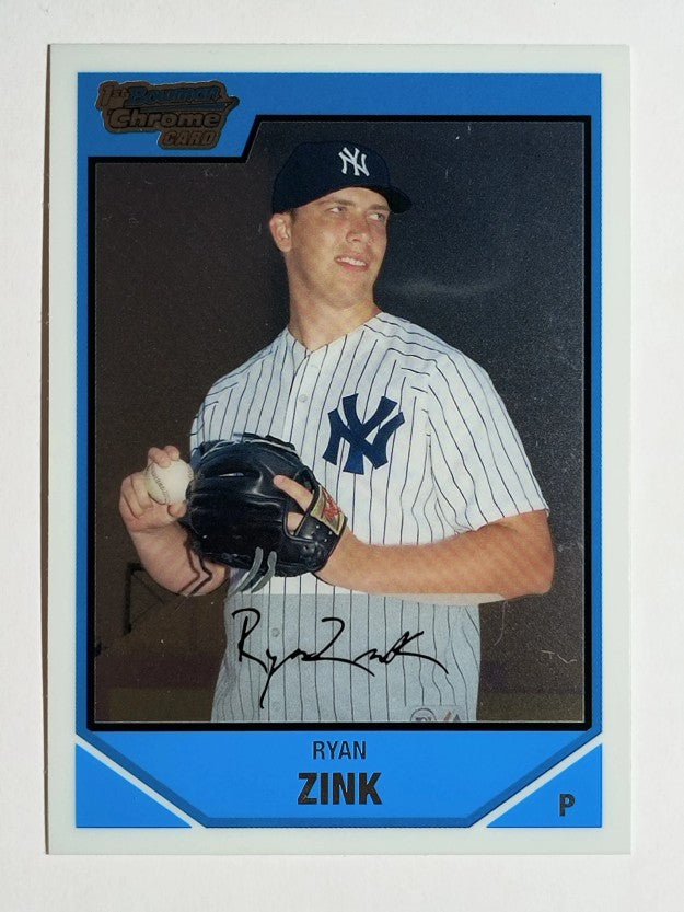 2007 Bowman Chrome Draft Draft Picks #BDPP9 Ryan Zink