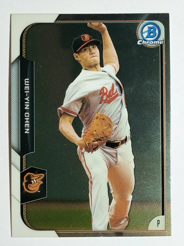 2015 Bowman Chrome #107 Wei-Yin Chen