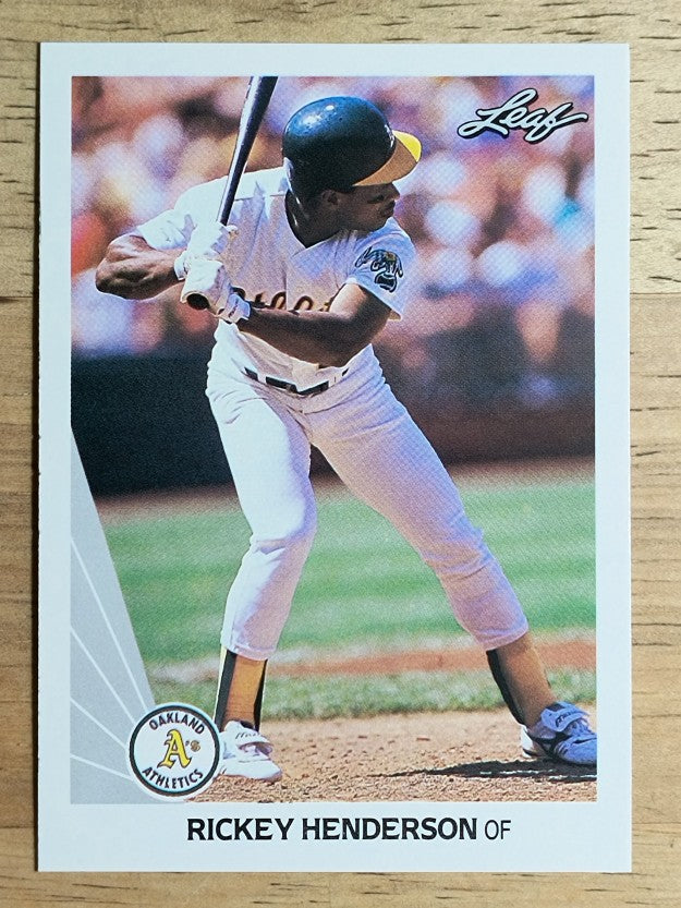 1990 Leaf #160 Rickey Henderson