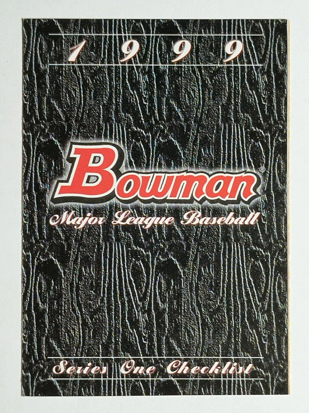 1999 Bowman Checklists #NNO Series 1
