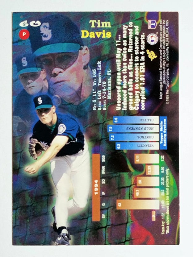 1995 Stadium Club #60 Tim Davis
