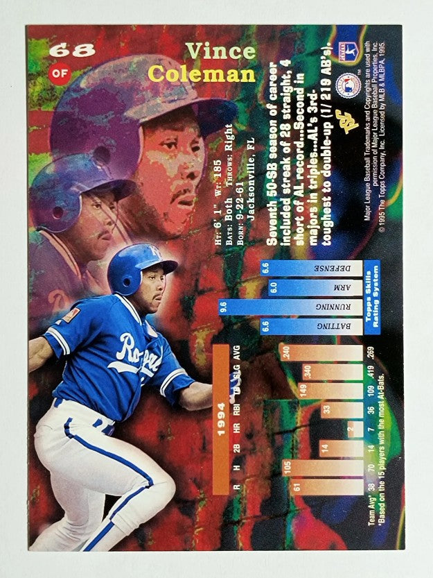 1995 Stadium Club #68 Vince Coleman