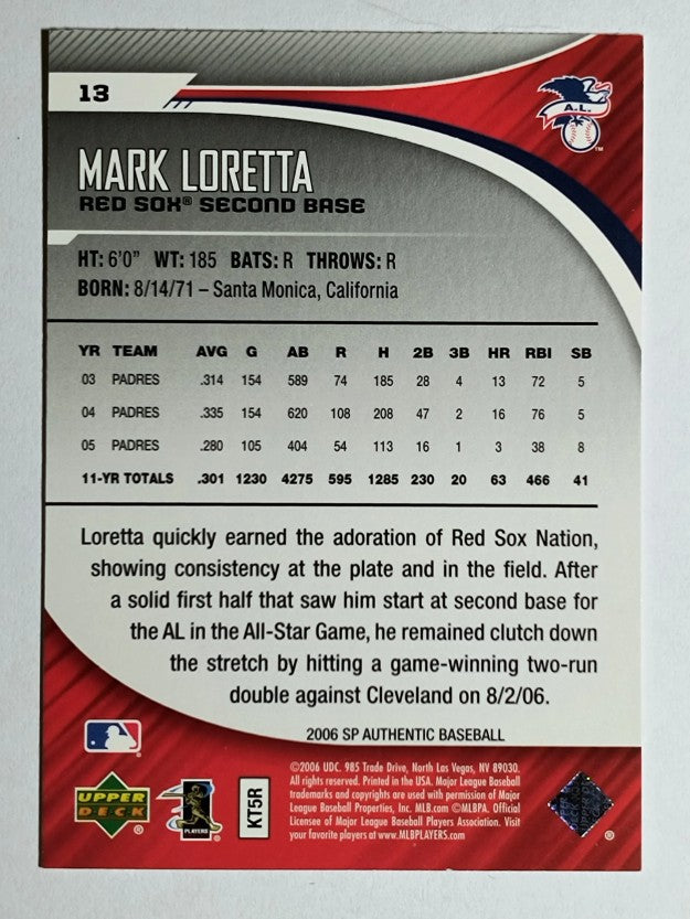 2006 SP Authentic #13 Mark Loretta