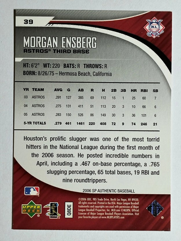 2006 SP Authentic #39 Morgan Ensberg