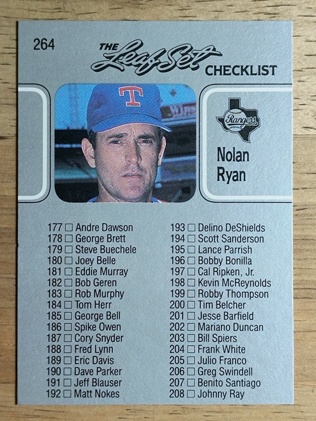 1990 Leaf #264 Nolan Ryan CL