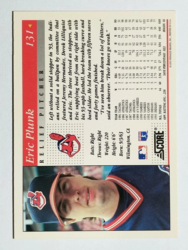 1994 Score #131 Eric Plunk
