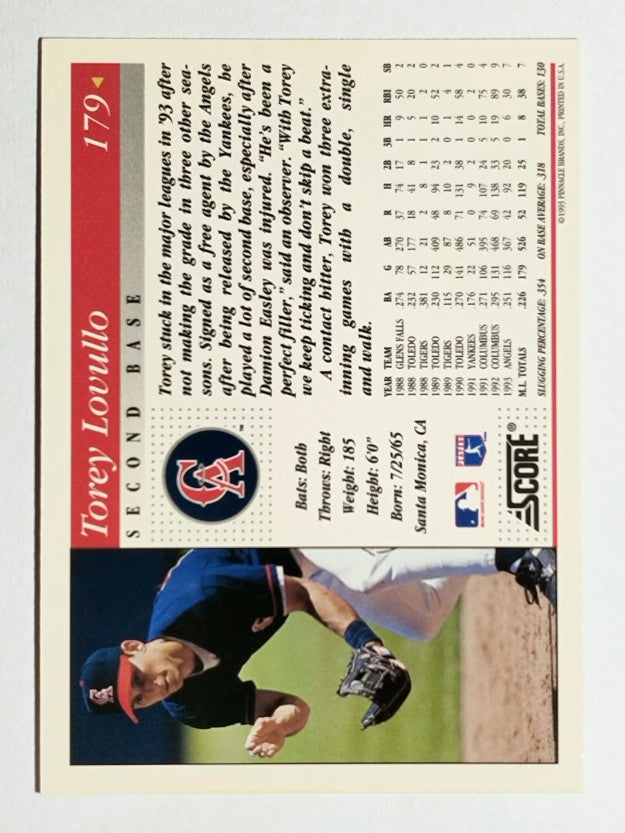 1994 Score #179 Torey Lovullo