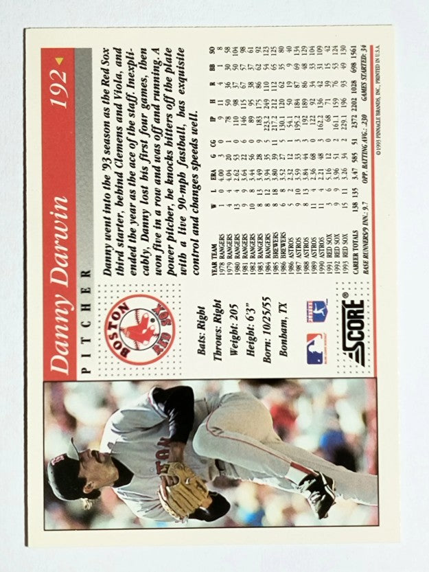 1994 Score #192 Danny Darwin