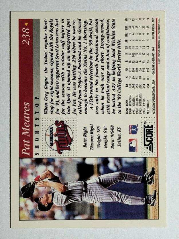 1994 Score #238 Pat Meares