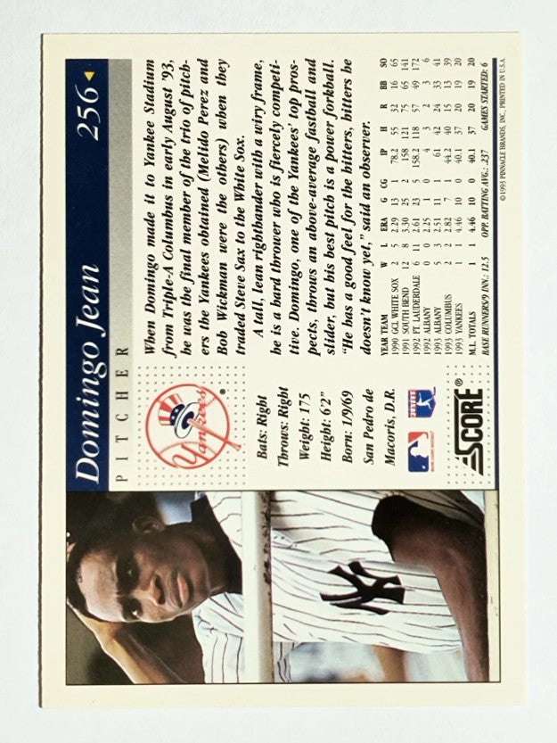 1994 Score #256 Domingo Jean