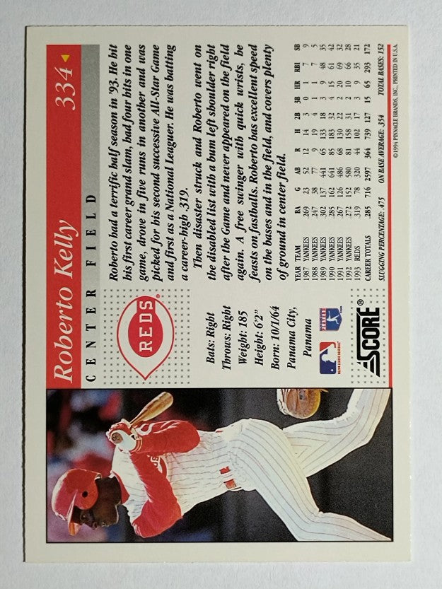 1994 Score #334 Roberto Kelly