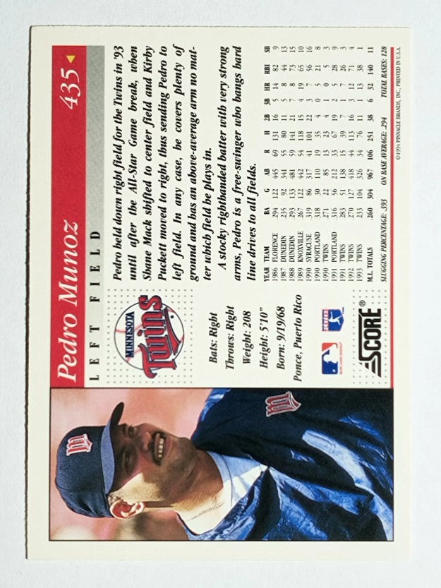 1994 Score #435 Pedro Munoz