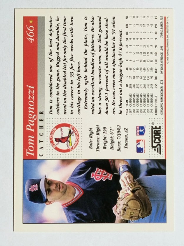 1994 Score #466 Tom Pagnozzi