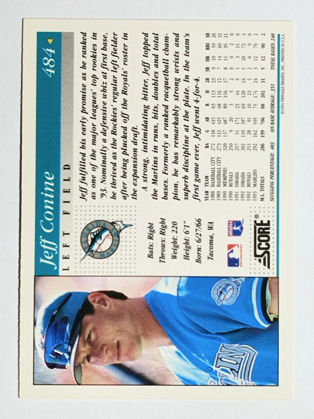 1994 Score #484 Jeff Conine