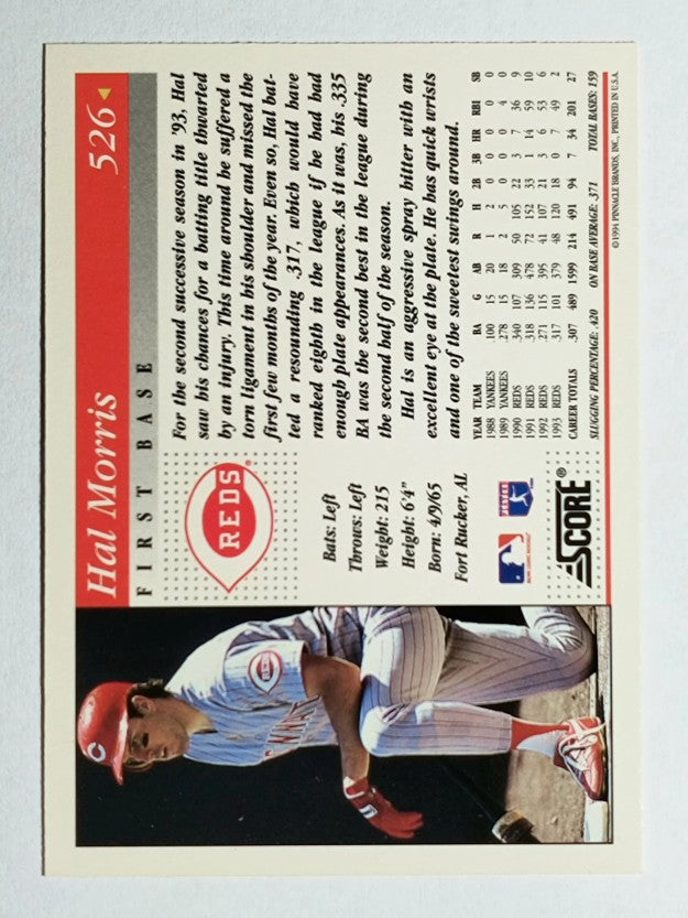 1994 Score #526 Hal Morris
