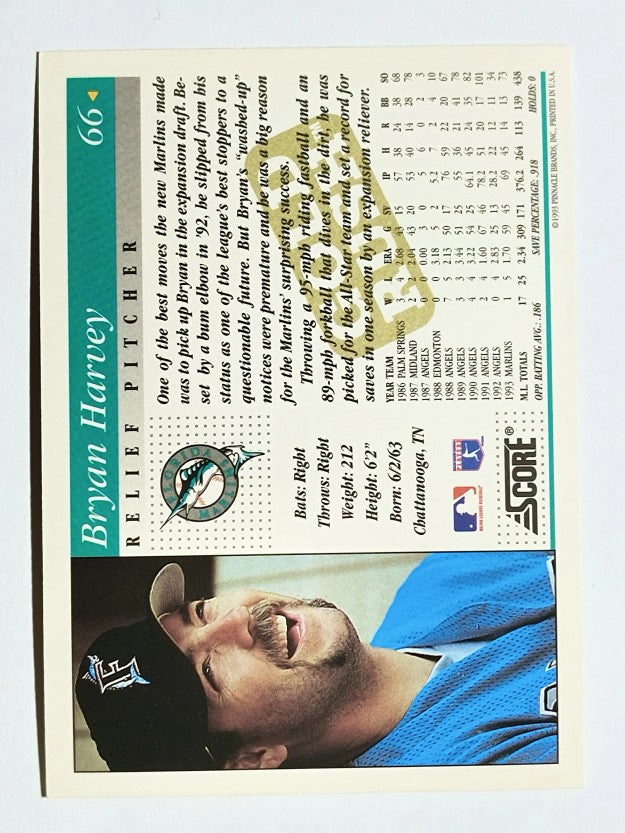 1994 Score Gold Rush #66 Bryan Harvey