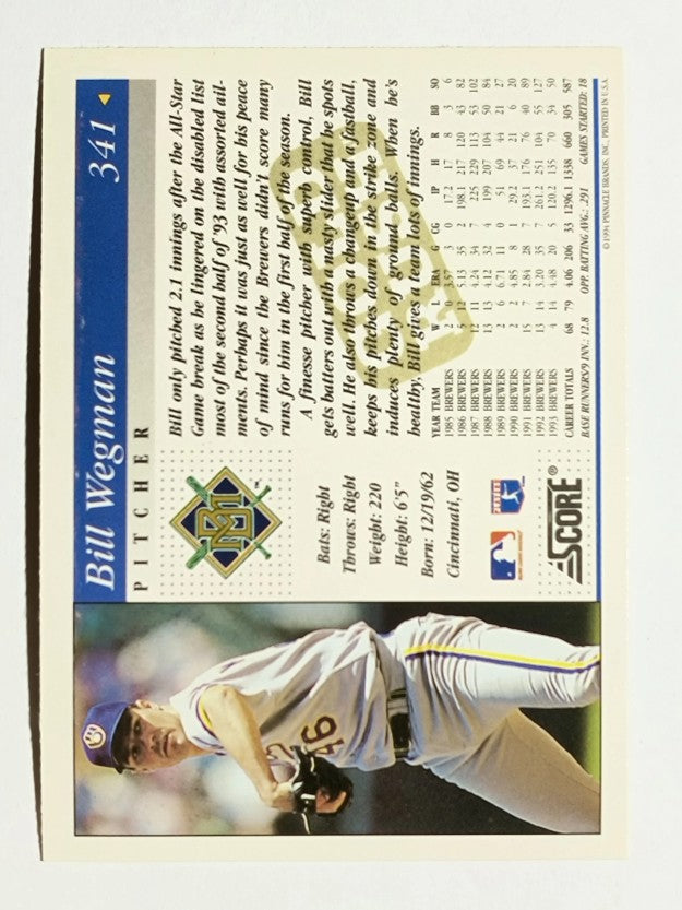 1994 Score Gold Rush #341 Bill Wegman