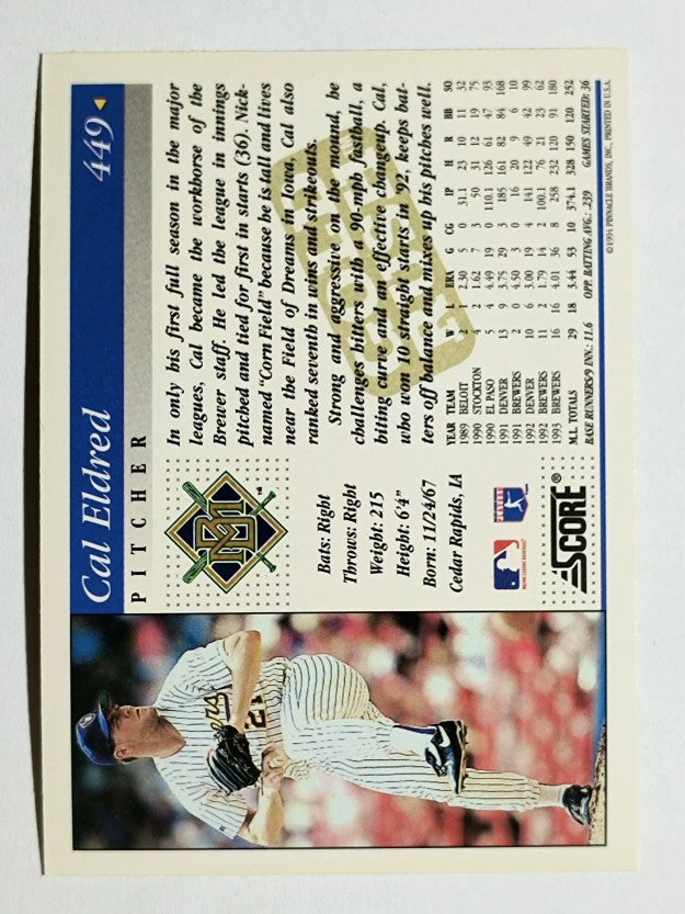 1994 Score Gold Rush #449 Cal Eldred