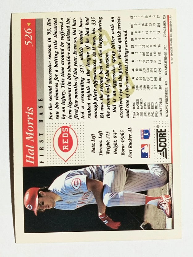 1994 Score Gold Rush #526 Hal Morris