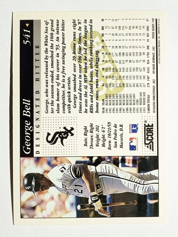 1994 Score Gold Rush #541 George Bell