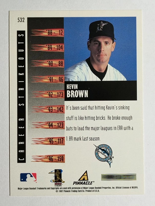 1997 Score #532 Kevin Brown RF