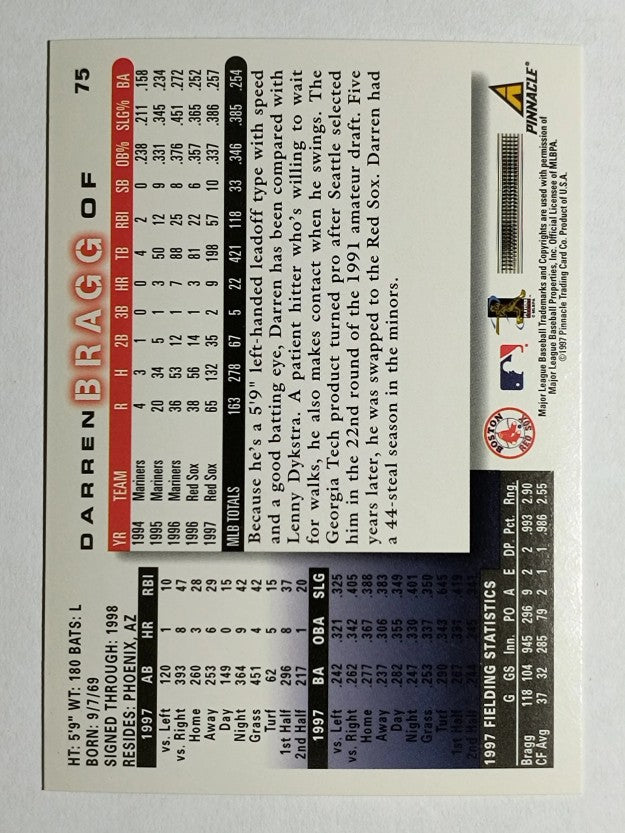 1998 Score #75 Darren Bragg