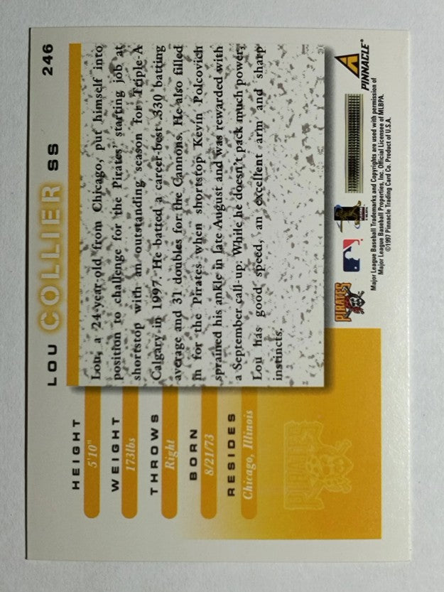 1998 Score #246 Lou Collier