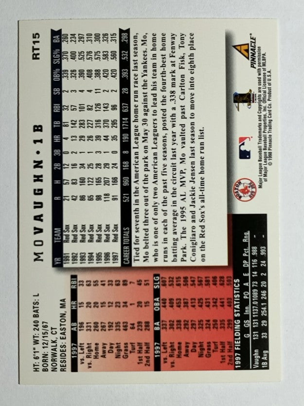 1998 Score Rookie Traded #15 Mo Vaughn