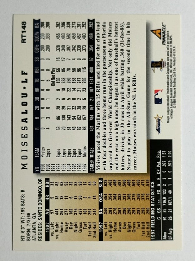 1998 Score Rookie Traded #148 Moises Alou