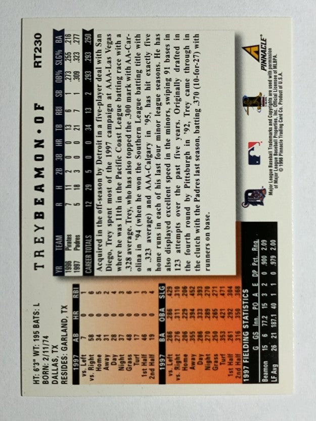1998 Score Rookie Traded #230 Trey Beamon