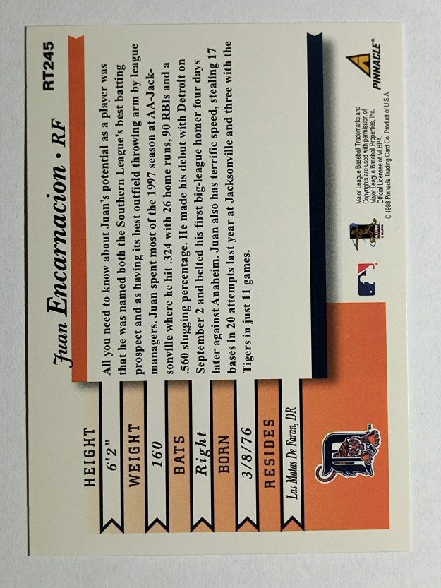 1998 Score Rookie Traded #245 Juan Encarnacion