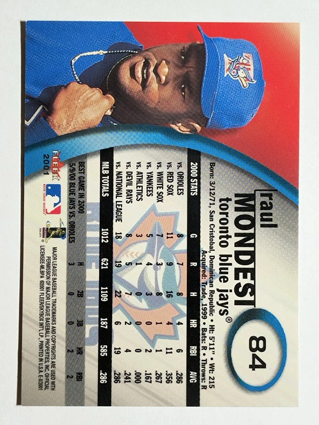 2001 E-X #84 Raul Mondesi