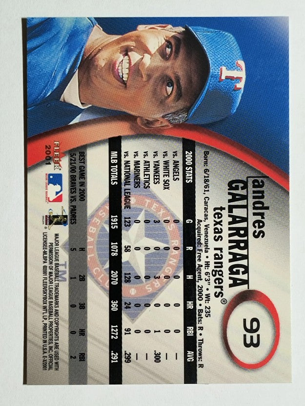 2001 E-X #93 Andres Galarraga